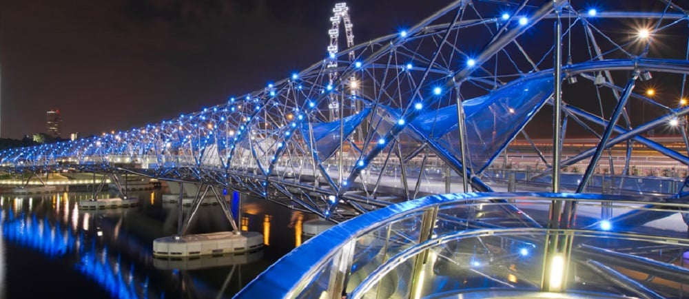 1. Helix Bridge, Marina Bay area, Singapore 4