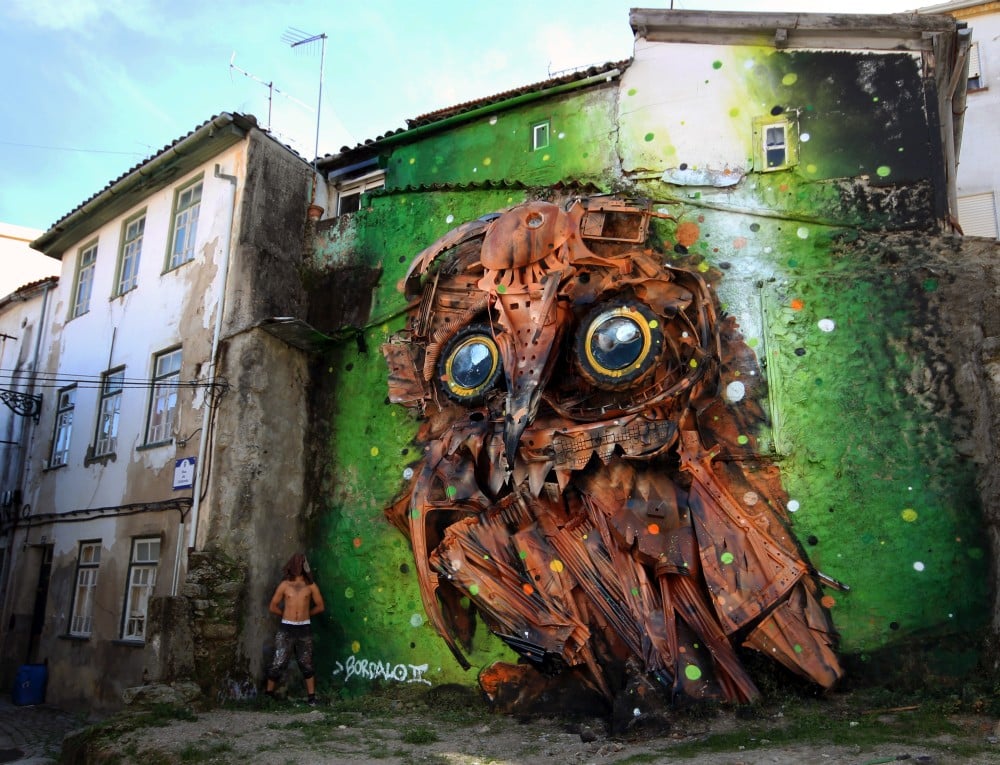 Junk Gets a Second Life as Gorgeous 3D Animal Street Art 10