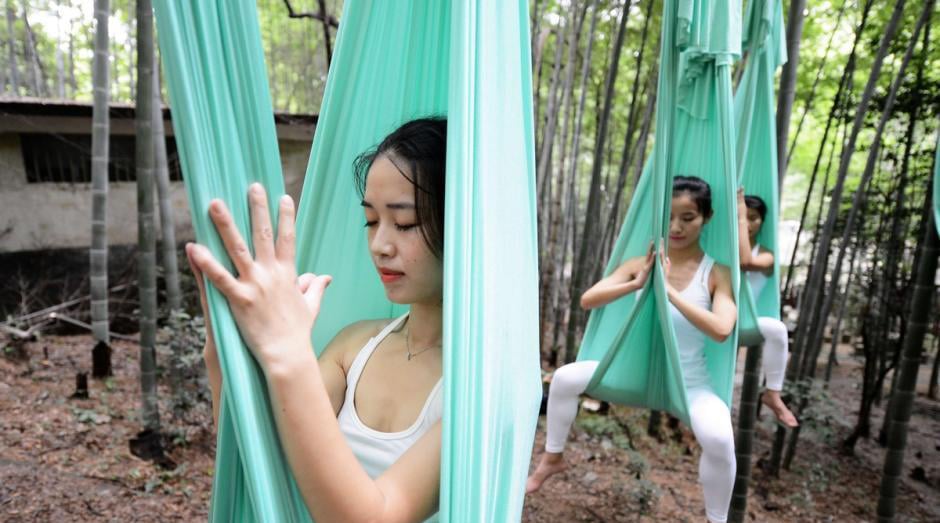 Anti-Gravity Yoga In Bamboo Forest (OMG) 9