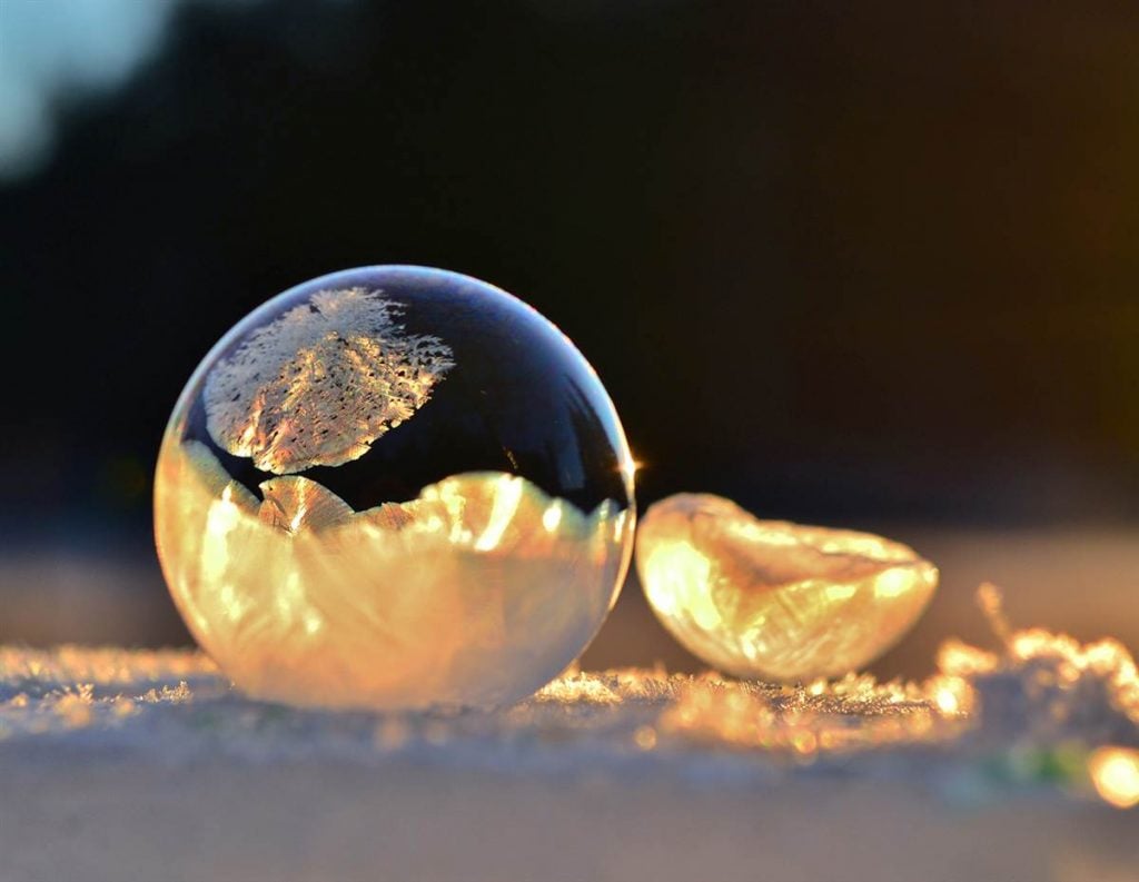 Mysterious Frozen Bubbles By Hope Carter