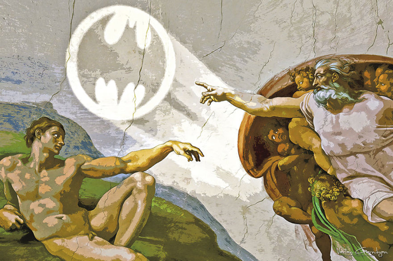 When Batman Pop Art Meets Classic Paintings 10