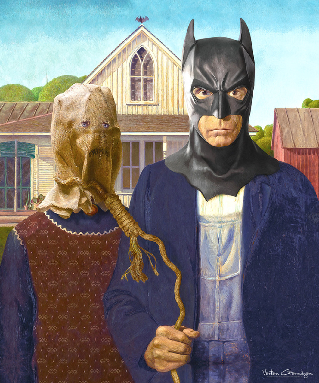 When Batman Pop Art Meets Classic Paintings 6