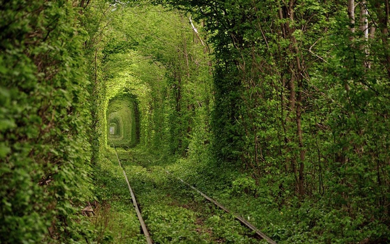 1) Tunnel of Love, Klevan, Ukraine.