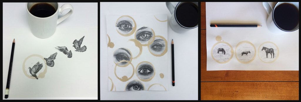 Amazing Coffee Stain Drawings by Carter Asmann