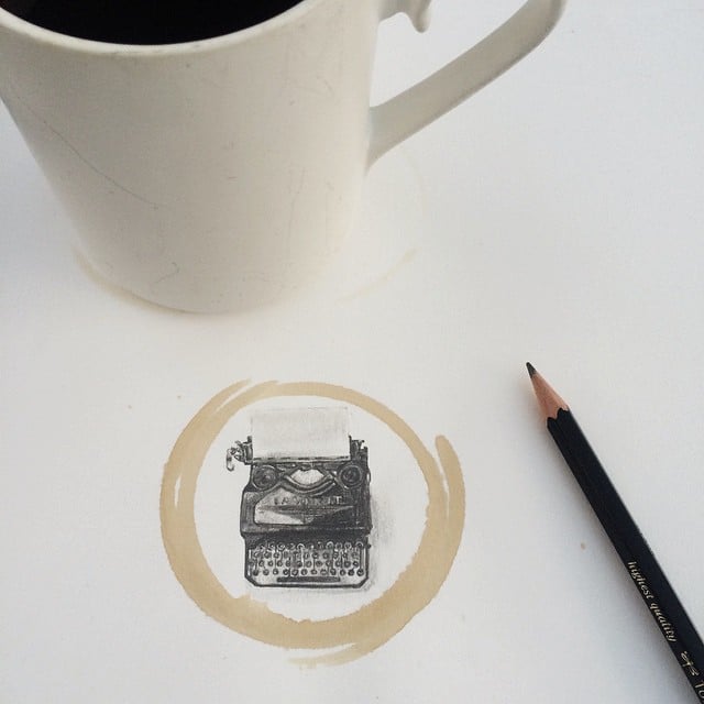 Amazing Coffee Stain Drawings by Carter Asmann 13