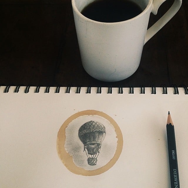 Amazing Coffee Stain Drawings by Carter Asmann 2