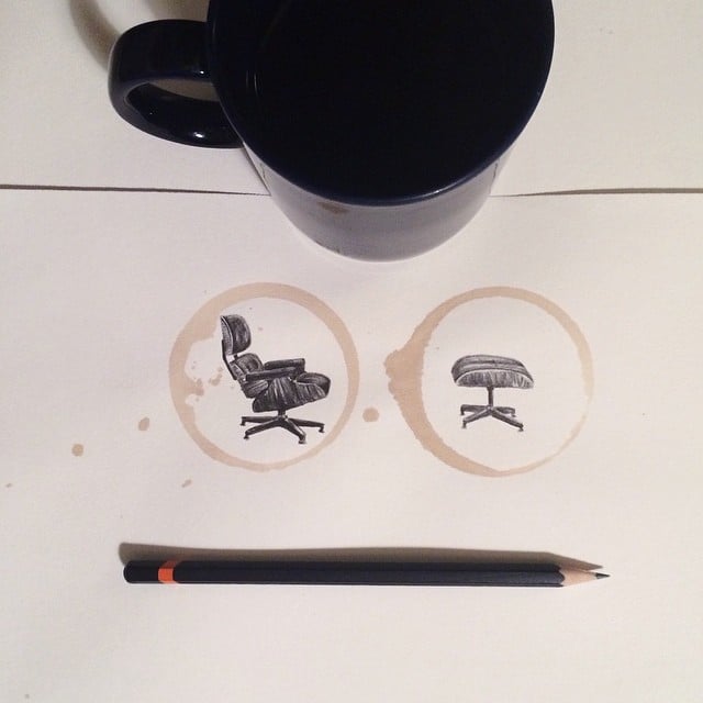 Amazing Coffee Stain Drawings by Carter Asmann 7