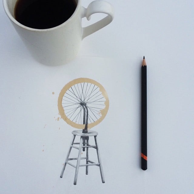 Amazing Coffee Stain Drawings by Carter Asmann 8