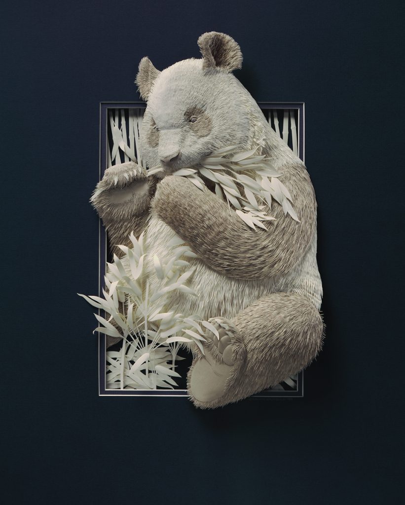 Super Realistic Paper Sculptures Of Animals By Calvin Nicholls