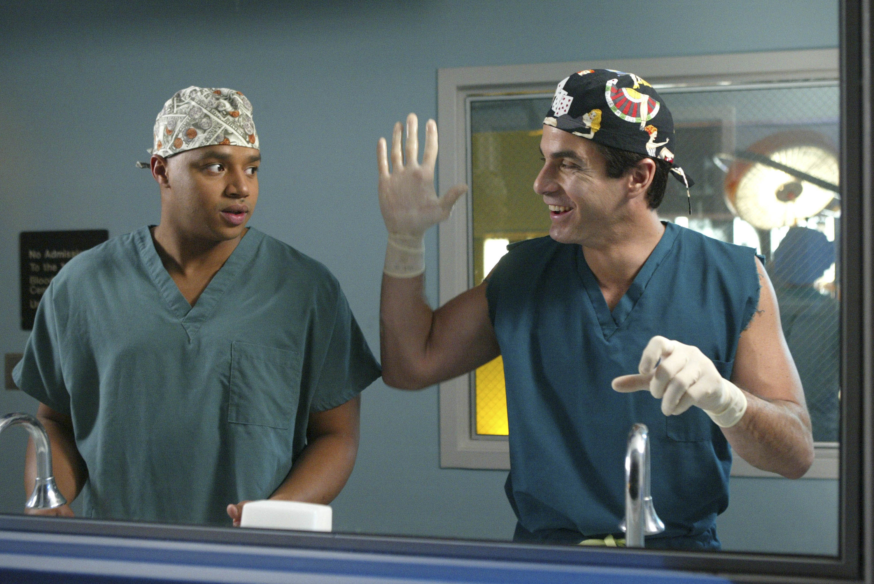 SCRUBS -- NBC Series -- "His Story II" -- Pictured: (l-r) Donald ...