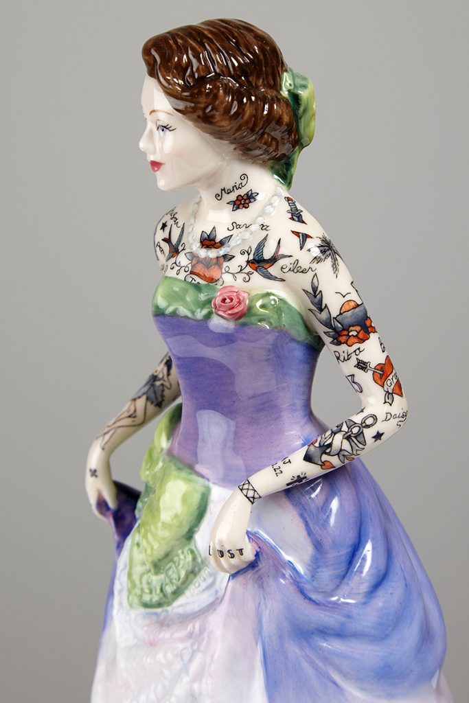 Bizarre Yet Beautiful Tattooed Porcelain Figurines Jessica Harrison
