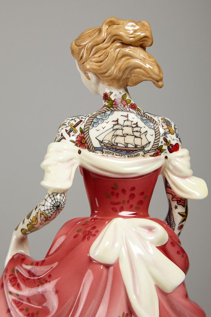 Bizarre Yet Beautiful Tattooed Porcelain Figurines Jessica Harrison