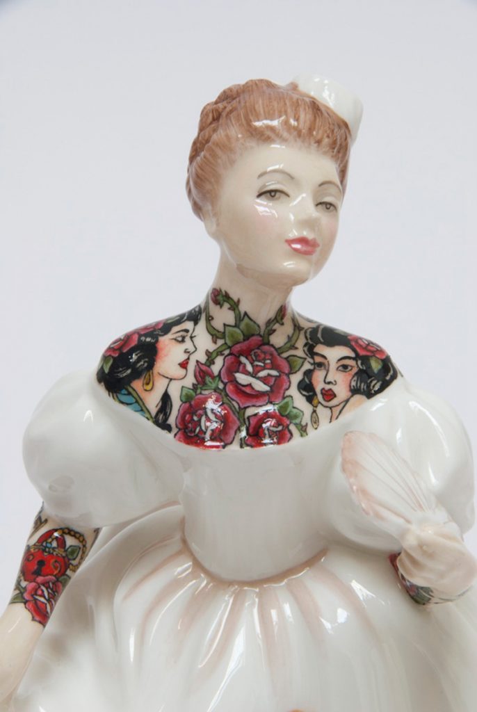 Bizarre Yet Beautiful Tattooed Porcelain Figurines Jessica Harrison