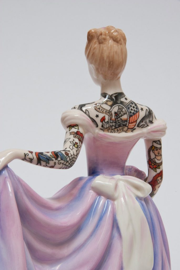 Bizarre Yet Beautiful Tattooed Porcelain Figurines Jessica Harrison