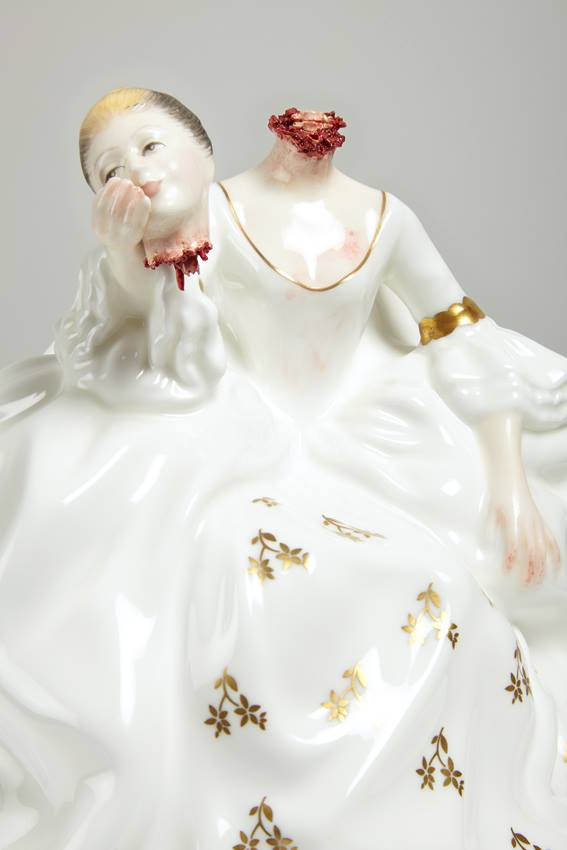 Bizarre Yet Beautiful Tattooed Porcelain Figurines Jessica Harrison