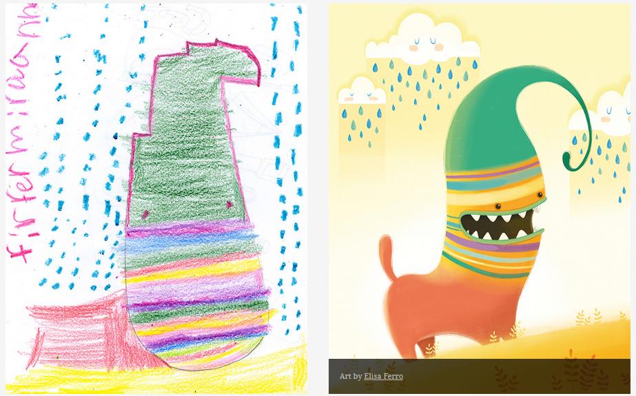 Kids-Monster-Doodles-Turned-Into-Stunning-Illustrations-07