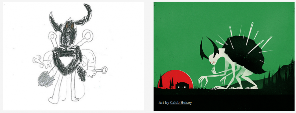 Kids’ Monster Doodles Turned Into Stunning Illustrations