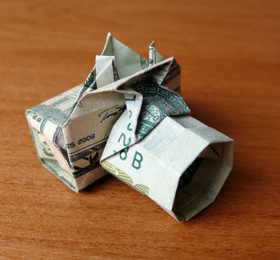 100 Dollar Bill Origami