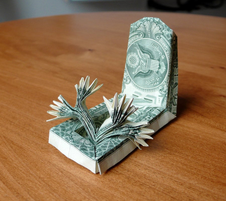 Simple origami dollar bill - omahaTros