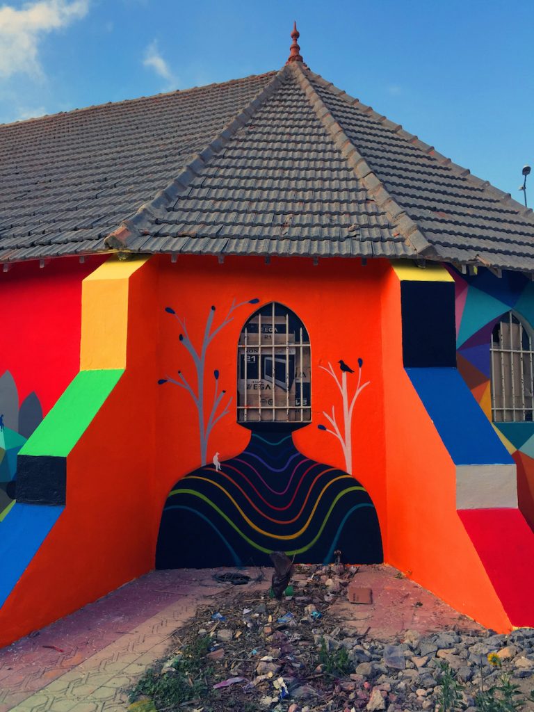 An Old Abandoned Church Turned Into A Vibrant Artwork