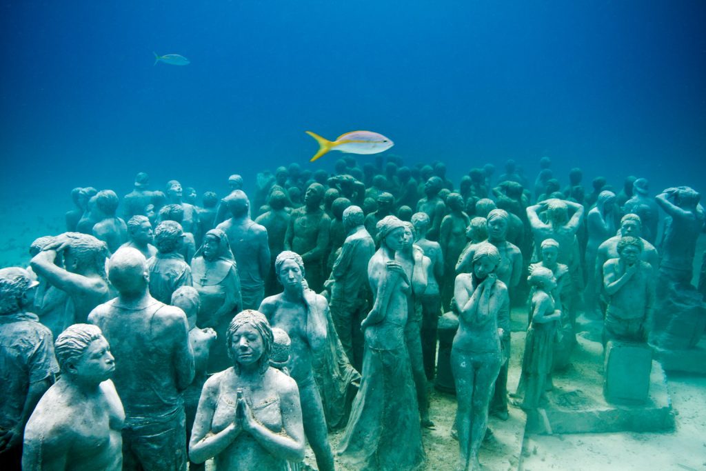 Astonishing Underwater Museum in Cancun, Mexico