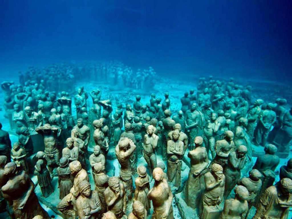 Astonishing Underwater Museum in Cancun, Mexico