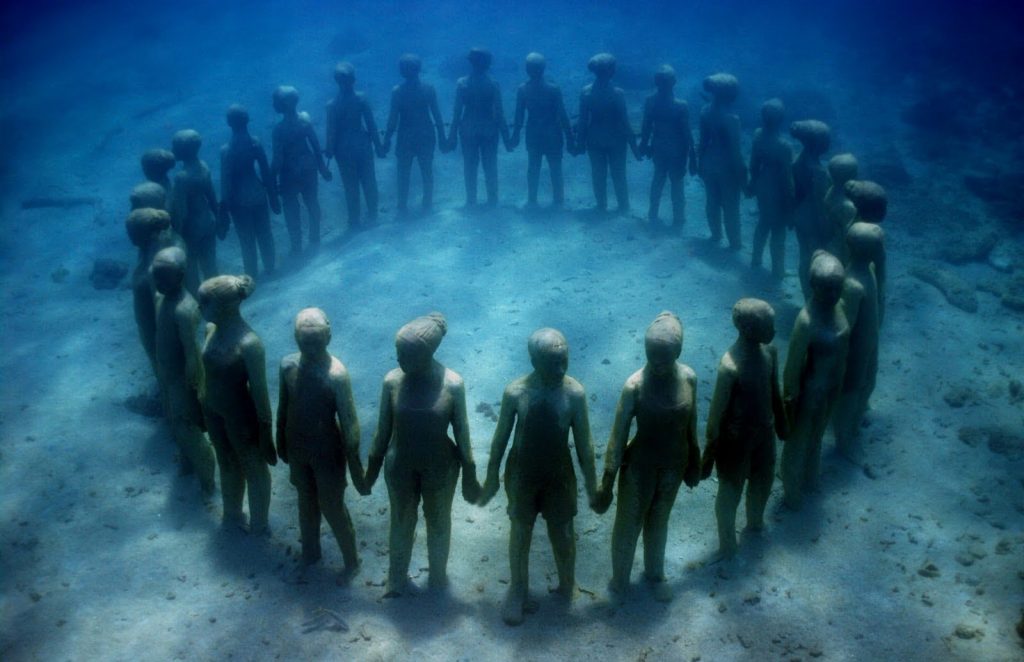 Astonishing Underwater Museum in Cancun, Mexico