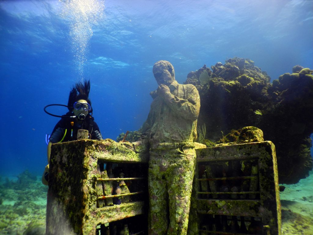 Astonishing Underwater Museum in Cancun, Mexico