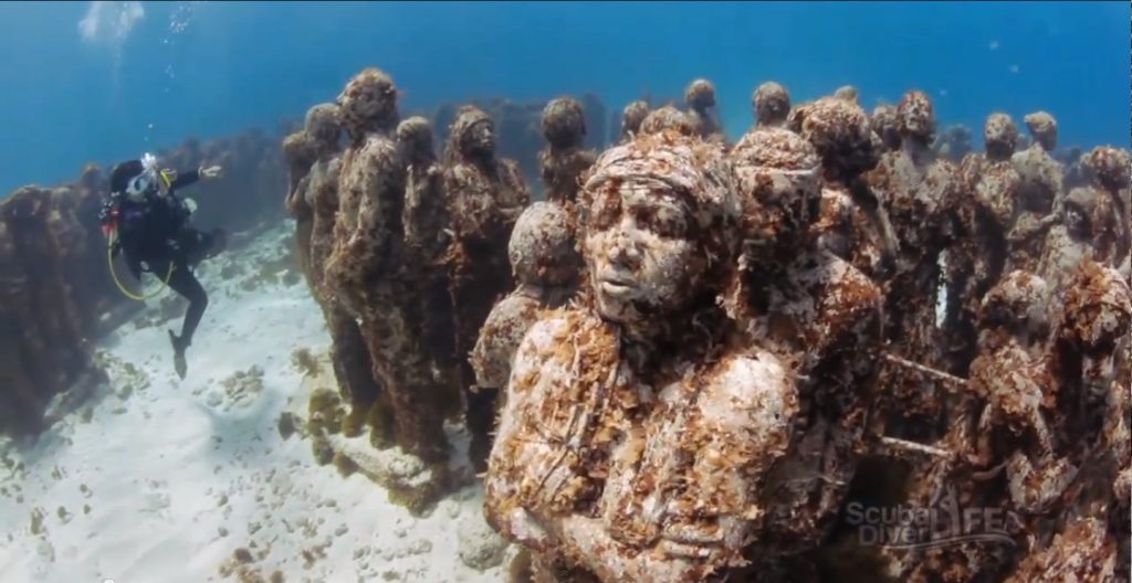 Astonishing Underwater Museum in Cancun, Mexico