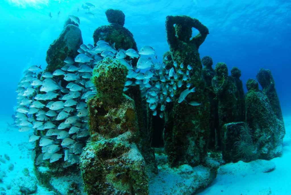 Astonishing Underwater Museum in Cancun, Mexico