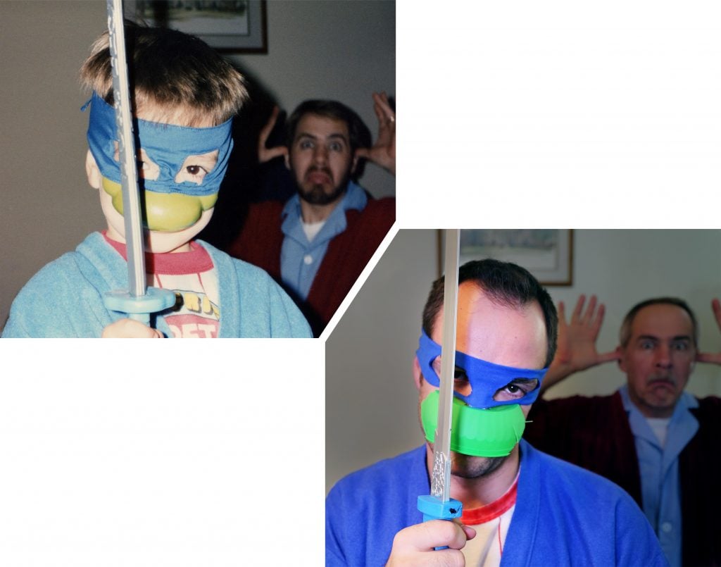 Three Brothers Reenact Their Childhood Photos As A Gift For Their Mom