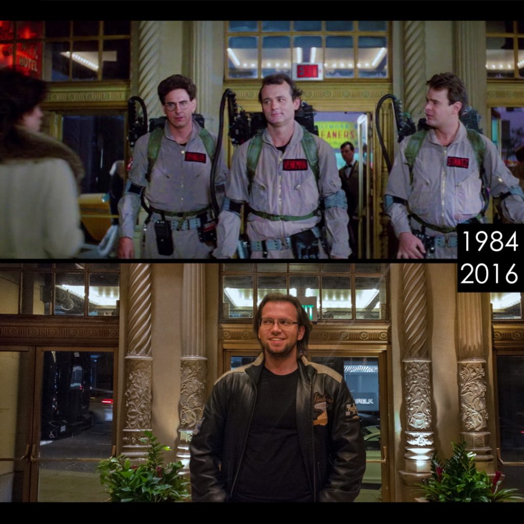 A Guy Revisits Some of Our Favorite Movie Scenes from the Past
