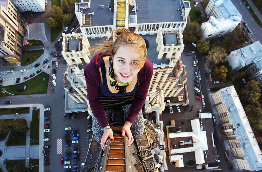 Meet Angela Nikolau, the Russian Daredevil Girl Who Takes The Most Dangerous Selfies