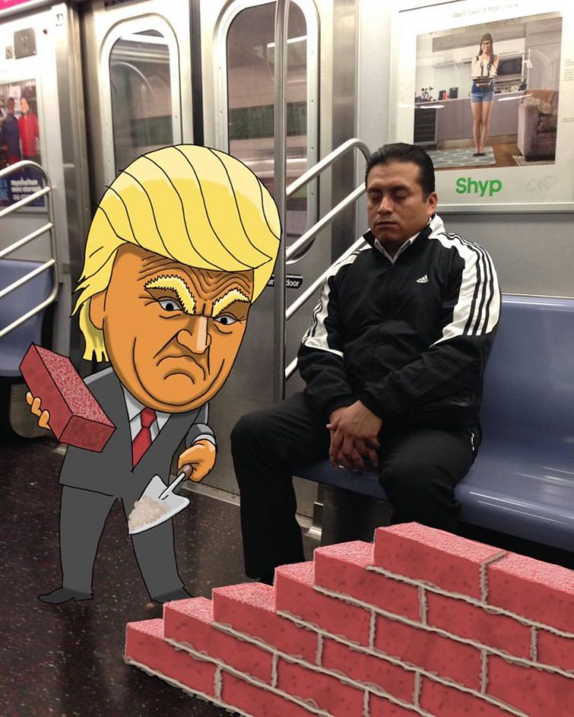 Ben Rubin Puts Monsters Next to Random People