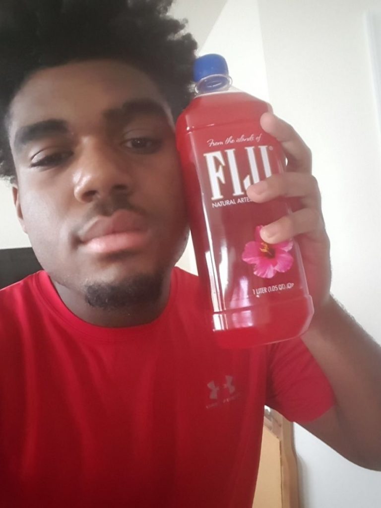 School Kid Becomes Internet Celebrity Because He Matches His Shirt To His Drink