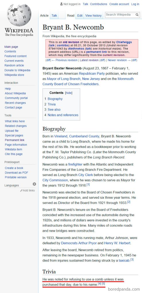 20 Of the Funniest Wikipedia Edits By Internet Trolls
