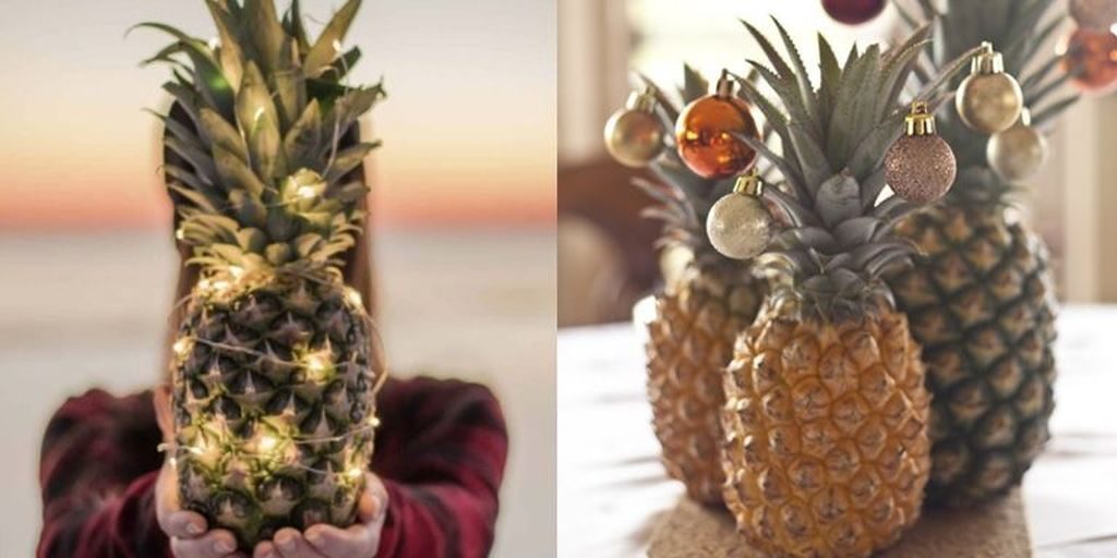 People Are Swapping Christmas Trees With Festive Pineapples Because Why Not