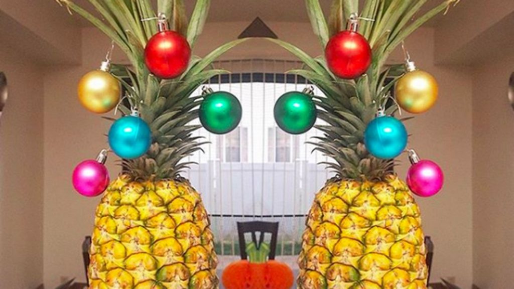 People Are Swapping Christmas Trees With Festive Pineapples Because Why Not