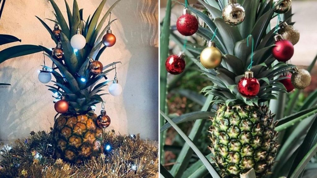 People Are Swapping Christmas Trees With Festive Pineapples Because Why Not