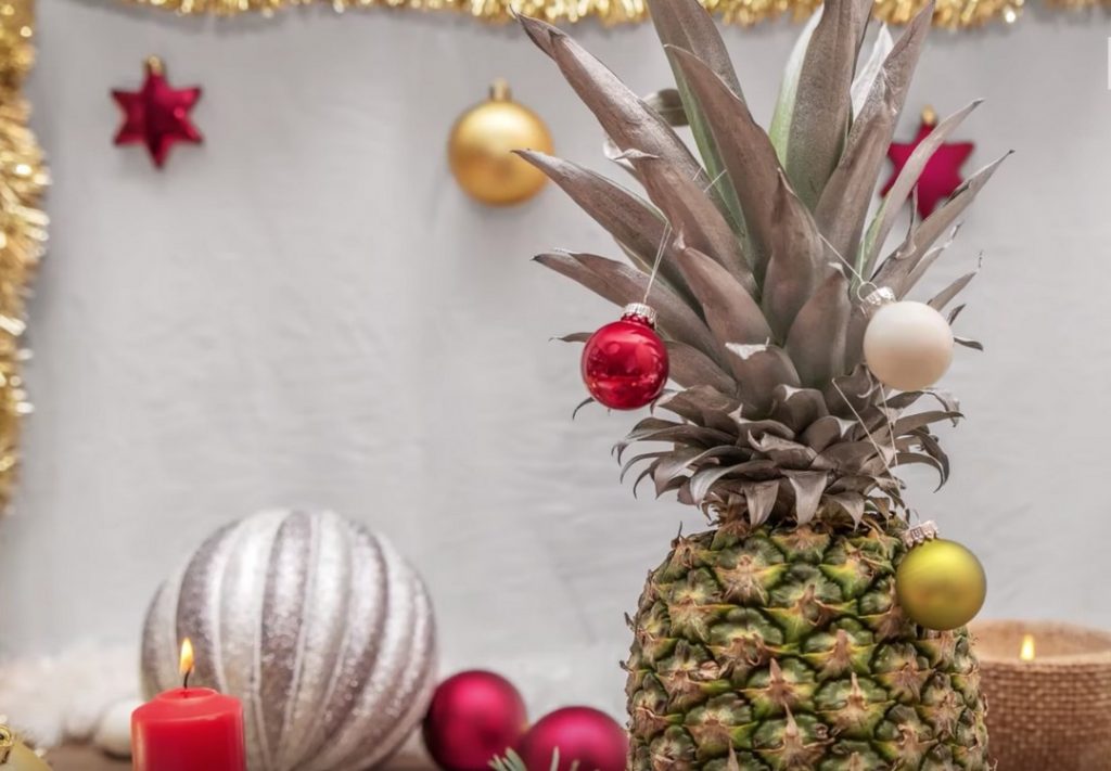 People Are Swapping Christmas Trees With Festive Pineapples Because Why Not
