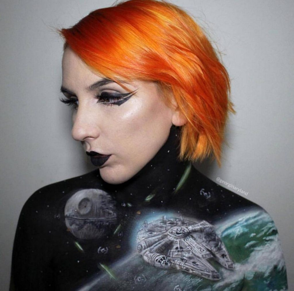 Georgina Ryland Uses Her Body To Recreate Famous Movie Scenes