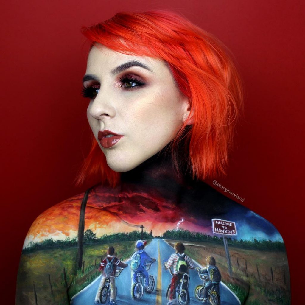 Georgina Ryland Uses Her Body To Recreate Famous Movie Scenes