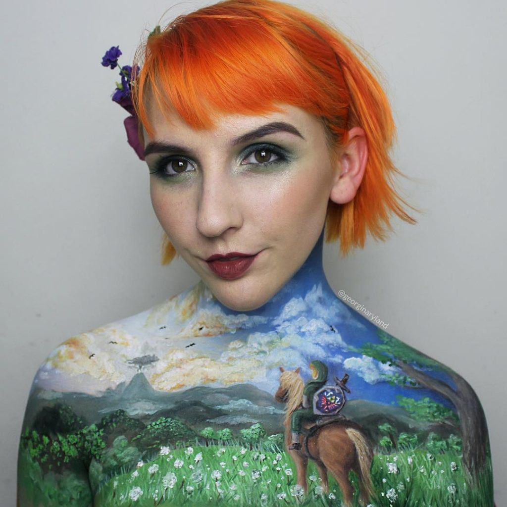 Georgina Ryland Uses Her Body To Recreate Famous Movie Scenes