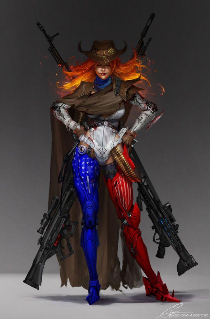 Russian Artist Draws Countries As Warriors and They Look Unbelievable!