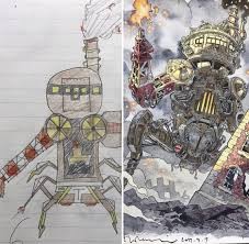 Dad Turns His Sons’ Doodles Into Amazing Anime Drawings