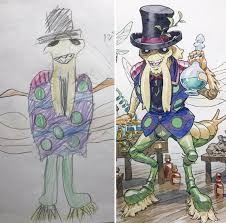 Dad Turns His Sons’ Doodles Into Amazing Anime Drawings