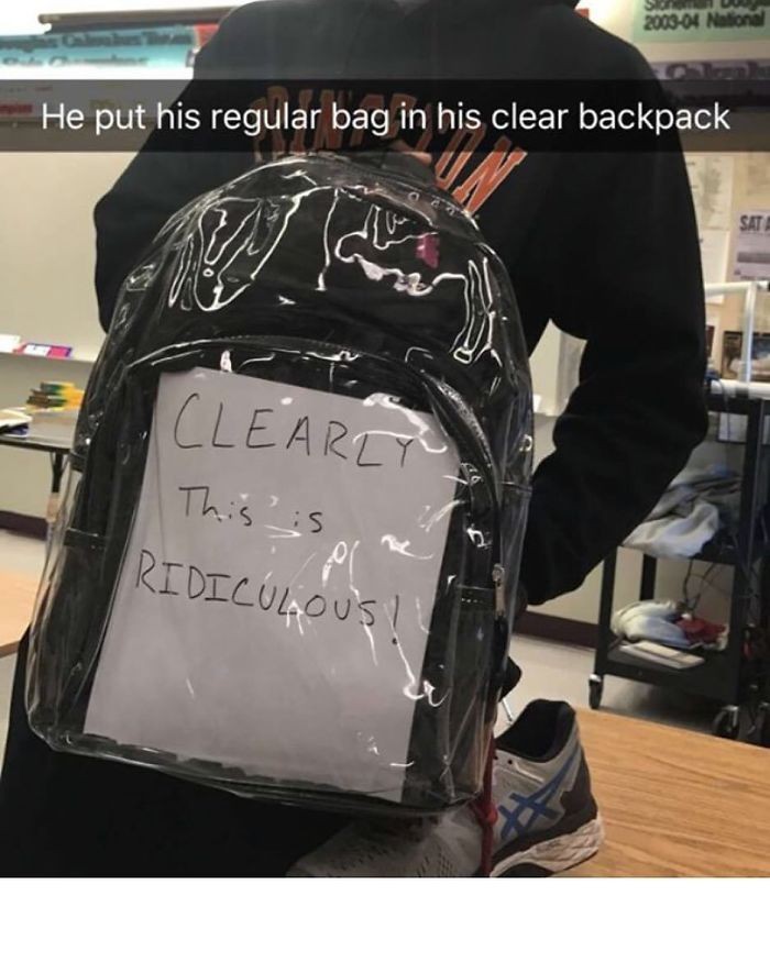 Parkland Students Are Doing Clear Bags Right