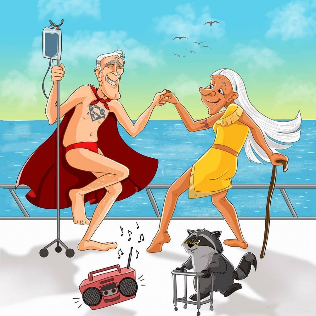 A Look at Your Favorite Comic Book and Disney Characters As Senior Citizens!