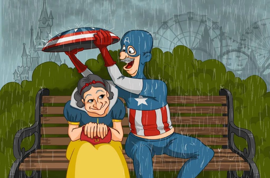 A Look at Your Favorite Comic Book and Disney Characters As Senior Citizens!