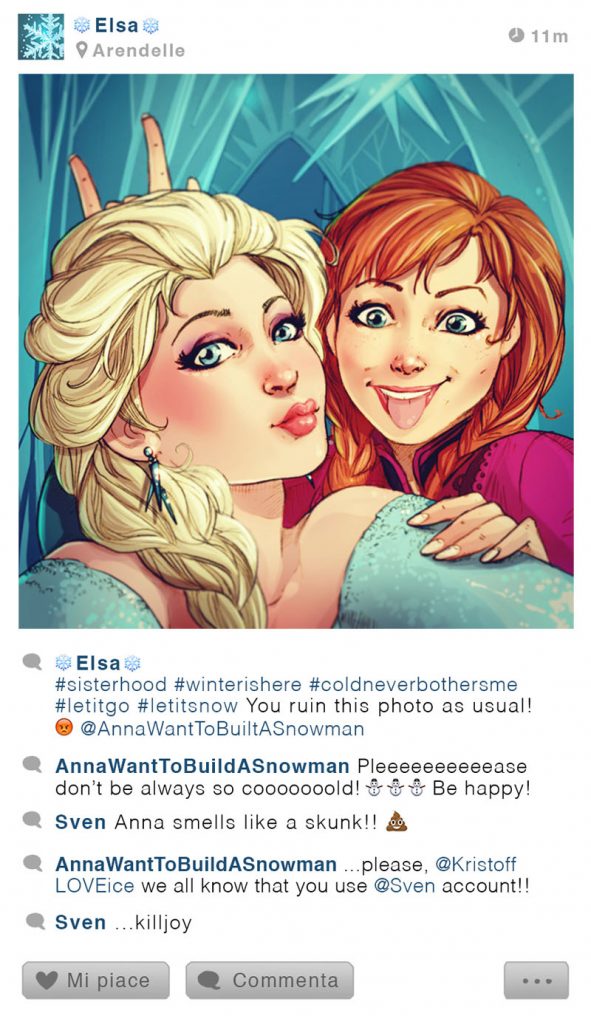 Selfie Fables: What If Disney Characters Had Instagram